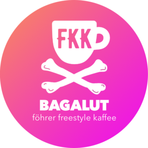 Label des Föhrer Kaffees "Bagalut" von der Karuso Kaffeerösterei.